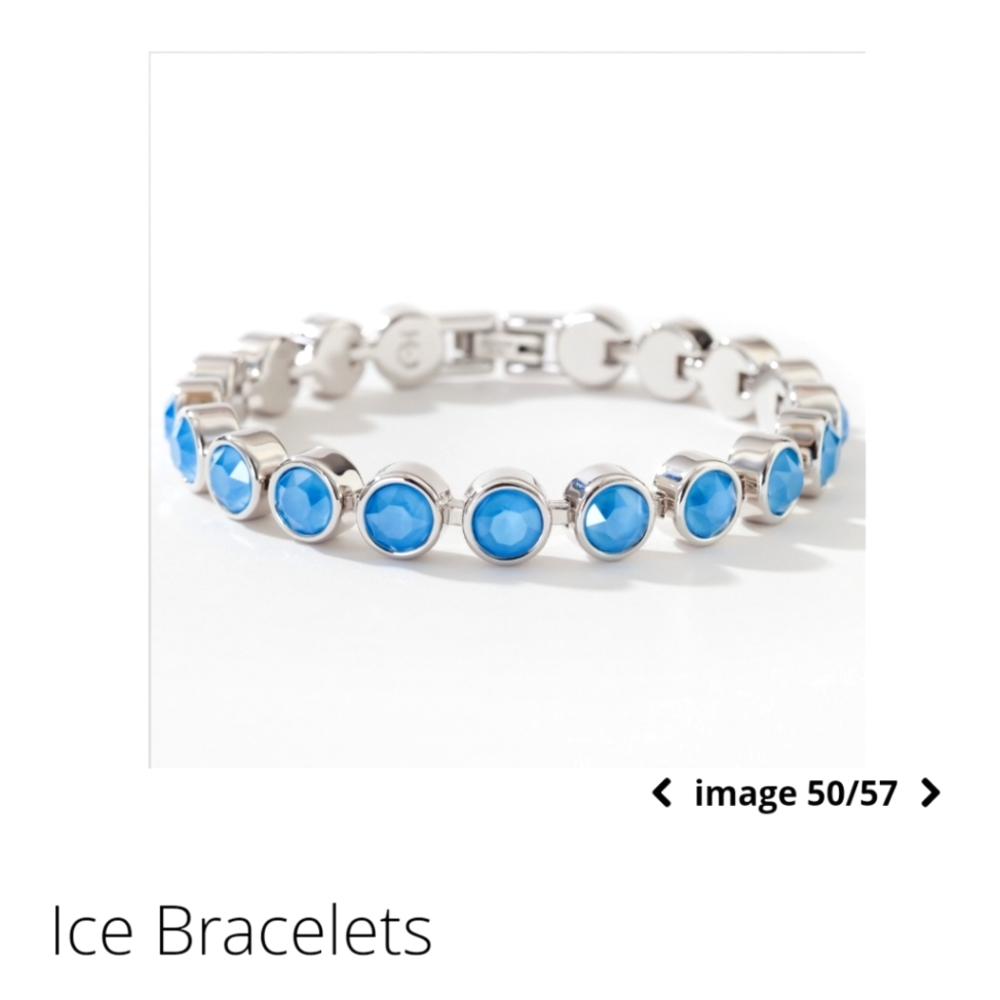Touchstone Crystal Summer Blue Ice Bracelet